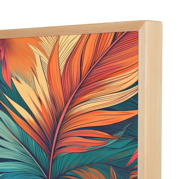 Wallity Pintura Decorativa en Lienzo Enmarcada 80 x 80 cm